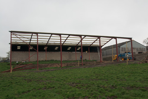 Steel agricultural building